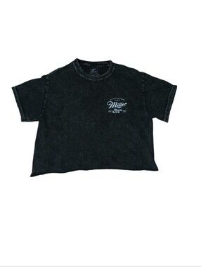 Miller High Life Black Logo Tee - Bold Back Print